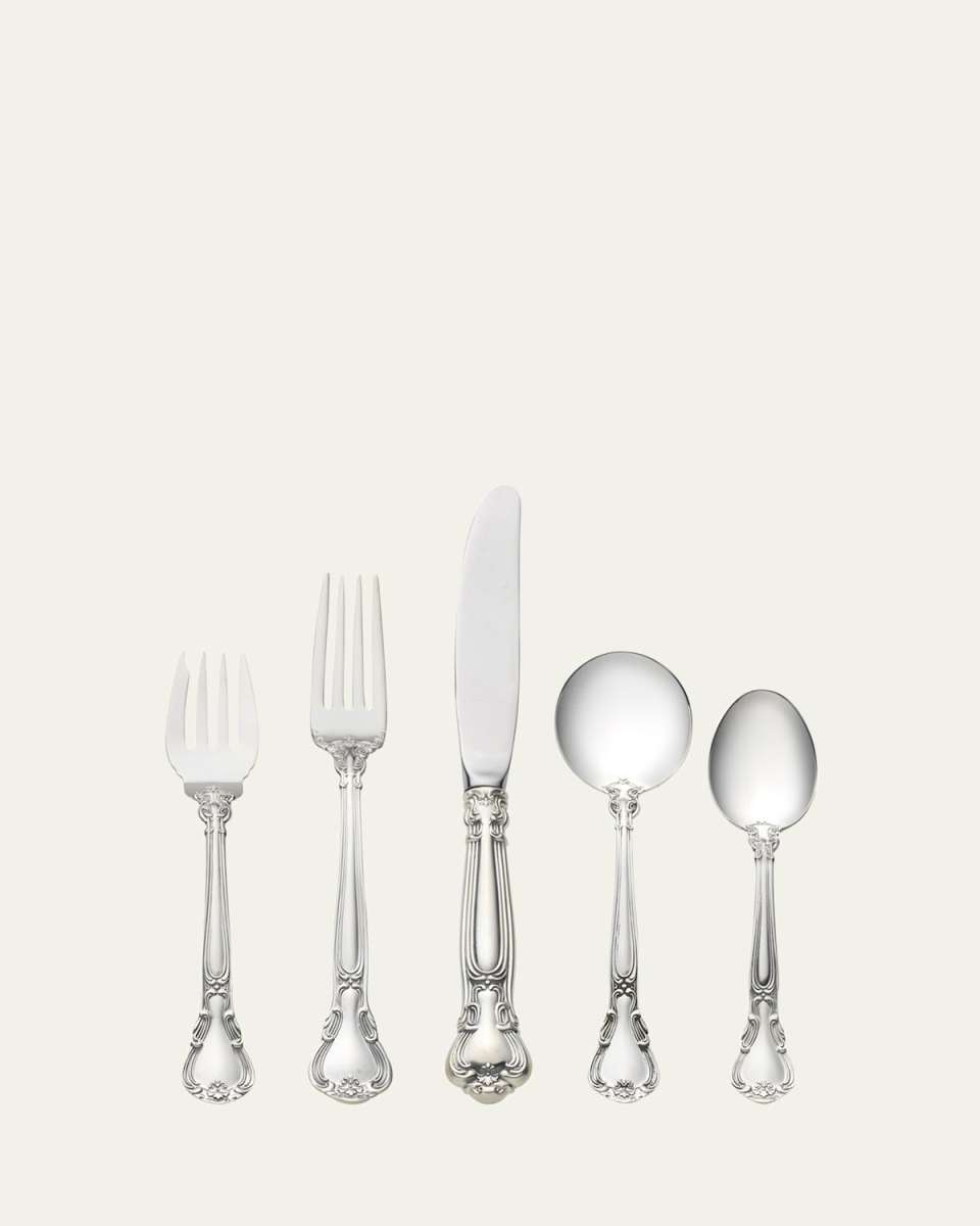 Chantilly 5-Piece Flatware Setting with Cream Soup Spoon